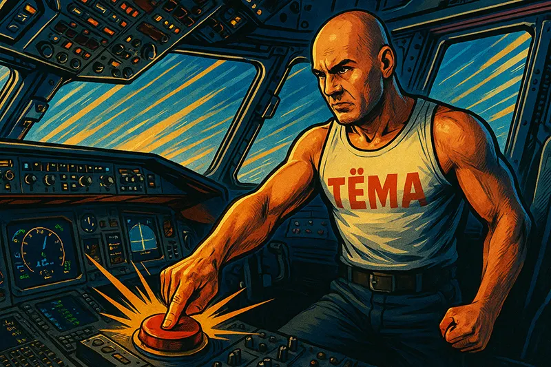Тёма ру очень косая черта и кнопка старт
